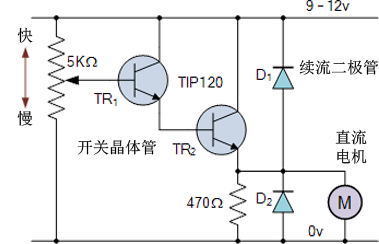 直流电机速度控制电路图