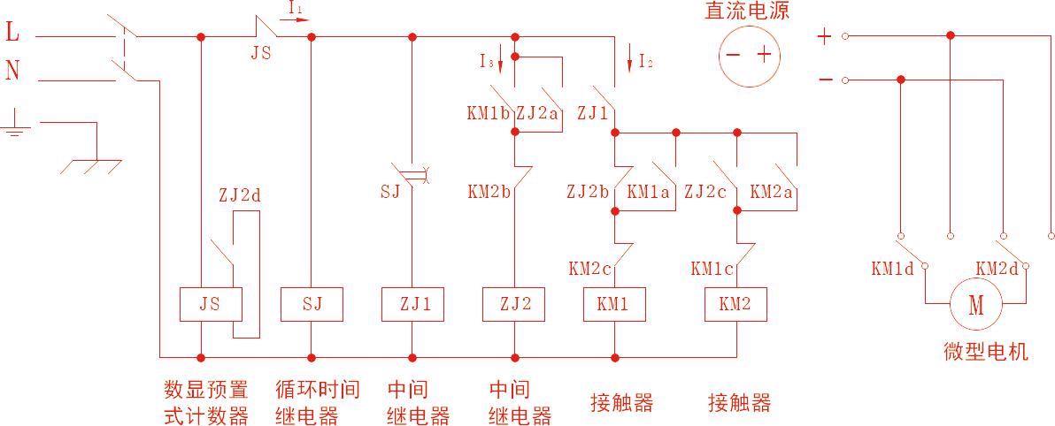 微型电机寿命检测电路图